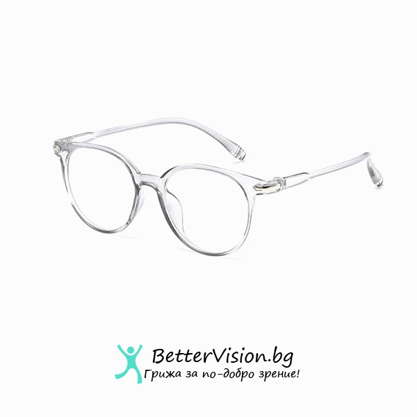 Дизайнерски Очила за компютър - Crystal White (Anti Blue Light)