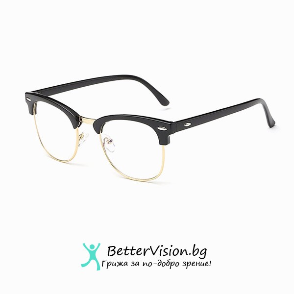Очила за компютър – Черен гланц и златно