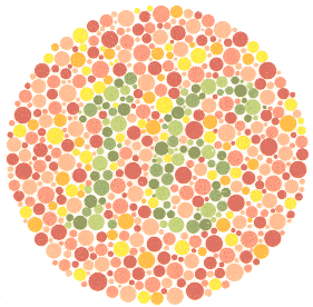 Тест за Далтонизъм (Цветна слепота) на Ишихара картина 12