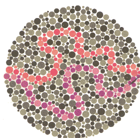 Тест за Далтонизъм (Цветна слепота) на Ишихара картина 18