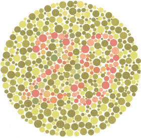 Тест за Далтонизъм (Цветна слепота) на Ишихара картина 3