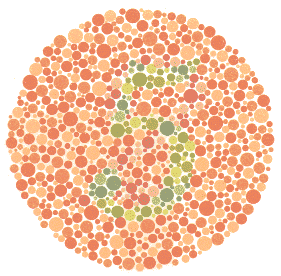Тест за Далтонизъм (Цветна слепота) на Ишихара картина 4