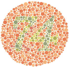Тест за Далтонизъм (Цветна слепота) на Ишихара картина 7