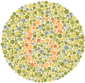 Тест за Далтонизъм (Цветна слепота) на Ишихара картина 8