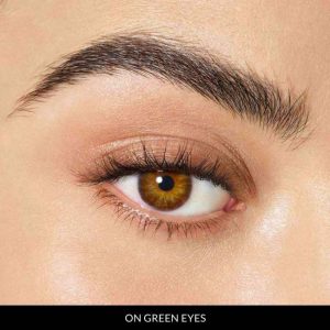 black coffee lenses on green eyes