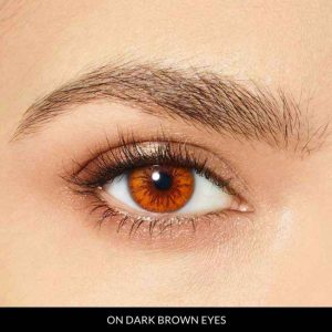 espresso lenses on dark brown eyes