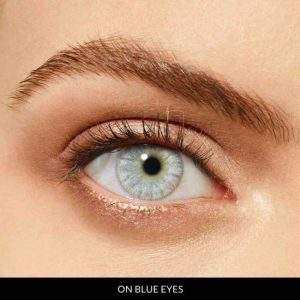 innocent white lenses on blue eyes