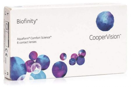 контактни лещи за очи Biofinity CooperVision