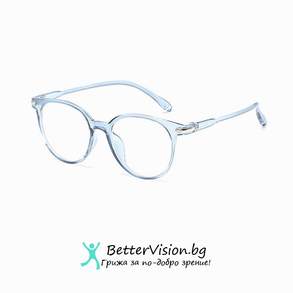 Дизайнерски Очила за компютър - Ice Blue (Anti Blue Light)
