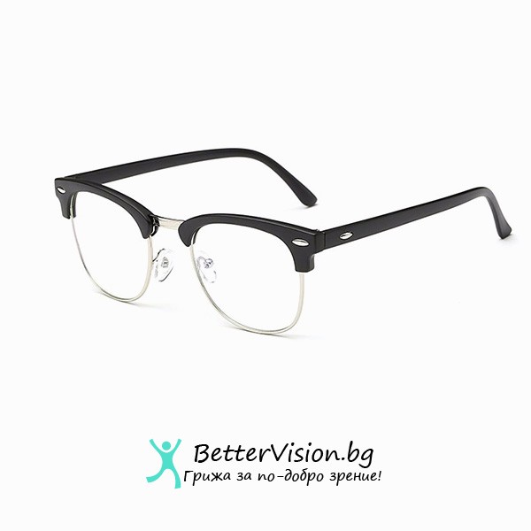 Очила за компютър Cycle – Черен мат и сребърно