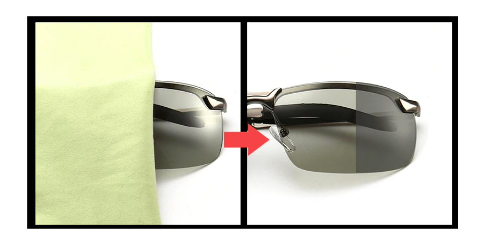 photochromic sunglasses sun test