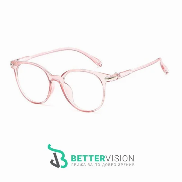 Очила за компютър – Round - розово