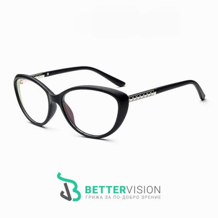 Рамки за очила котешко око черен мат