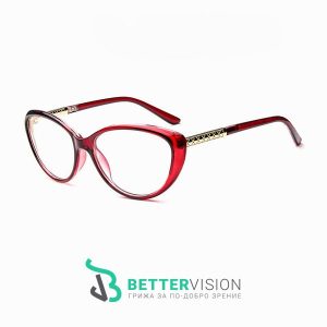 Рамки за очила котешко око червен гланц