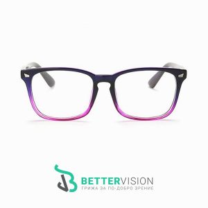 Очила за компютър черно и лилаво
