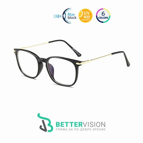 Очила за компютър Supremacy - Черен гланц и златно