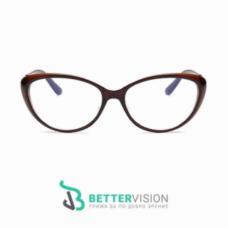 Очила за компютър Котешко око - кафяв гланц
