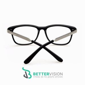 Очила за компютър Fashion Charm - Черен мат и сребърно