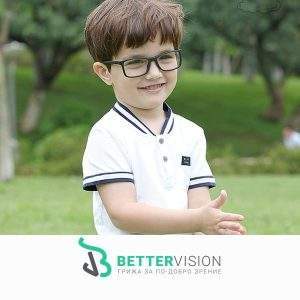 Детски очила за компютър Kiddo на лице