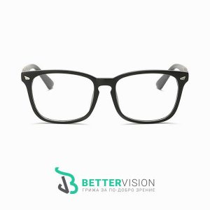 Рамки за очила Ретро - черен гланц