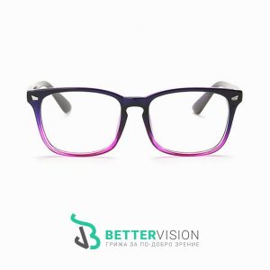 Рамки за очила Ретро - черно и лилаво
