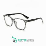 Рамки за очила Ретро - черен флорал