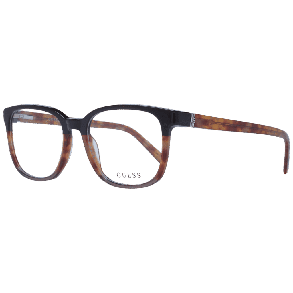 Рамки за очила Guess GU50080 53050 в кафява рамка — изглед отпред