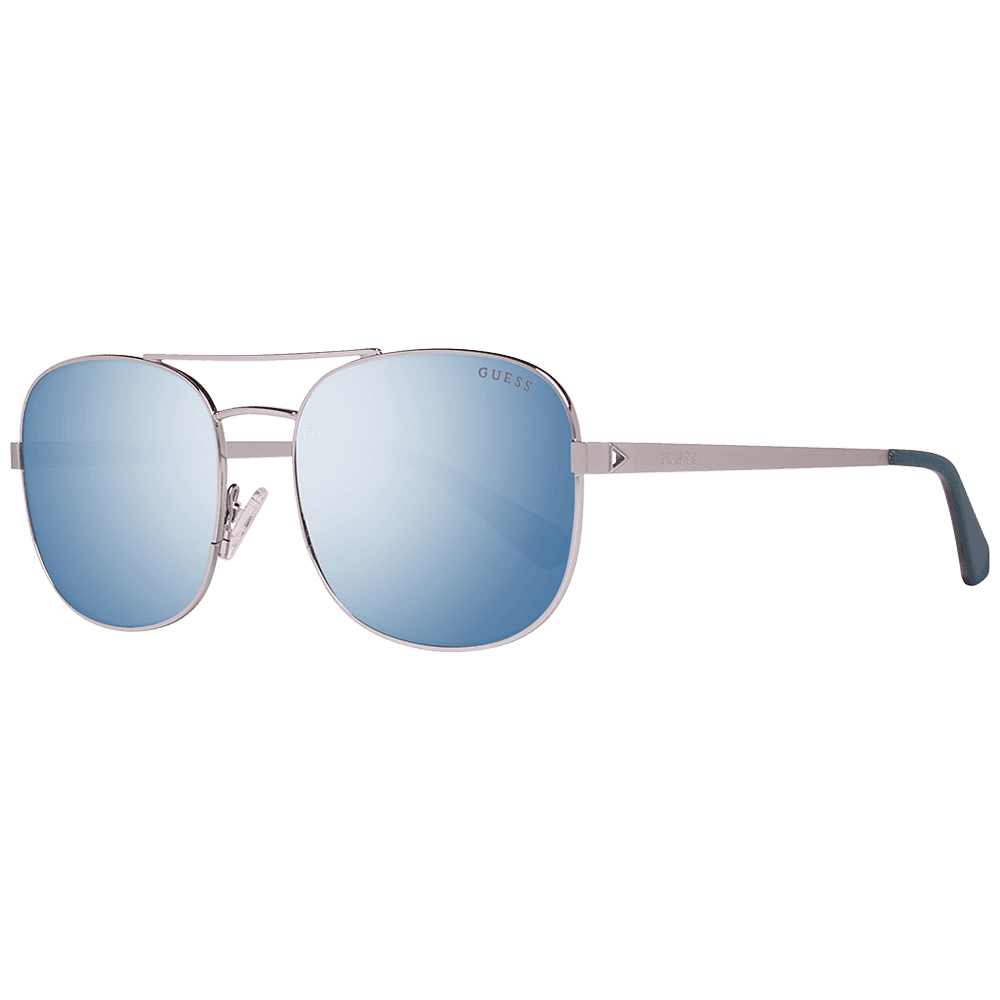 Слънчеви очила Guess GU5201 5610X в сребриста рамка — изглед отпред