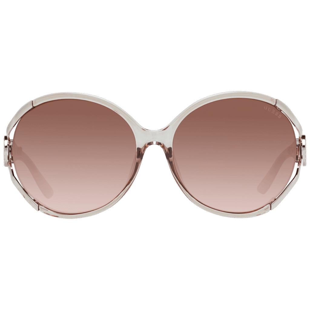 Слънчеви очила Guess GF6099 6157F в кафява рамка — изглед отпред