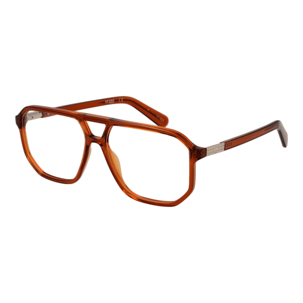 Рамки за очила Guess GU8252 57045 в кафява рамка — изглед отпред