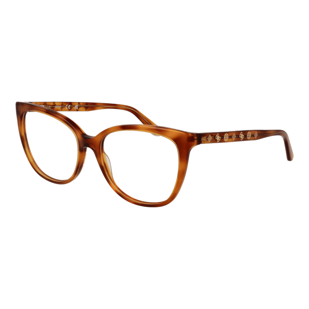 Рамки за очила Guess GU50114 55053 в кафява рамка — изглед отпред