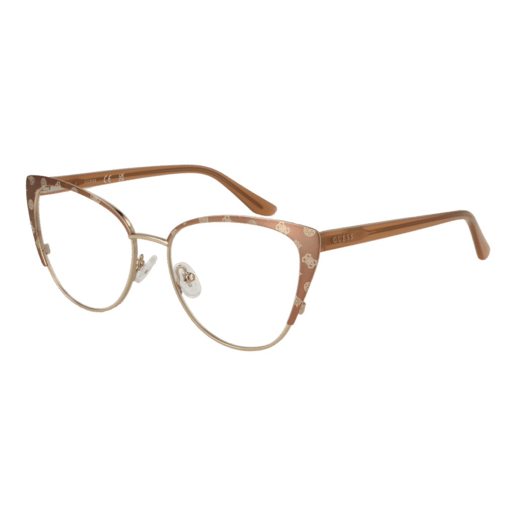 Рамки за очила Guess GU50121 53059 в златиста рамка — изглед отпред