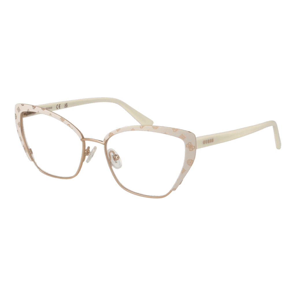 Рамки за очила Guess GU50122 54021 в бяла рамка — изглед отпред