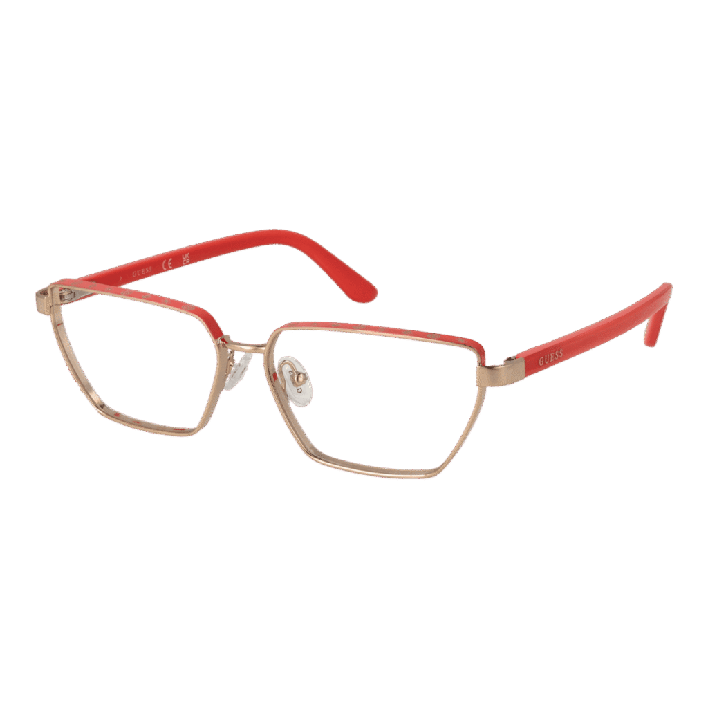Рамки за очила Guess GU50123 55074 в златиста рамка — изглед отпред