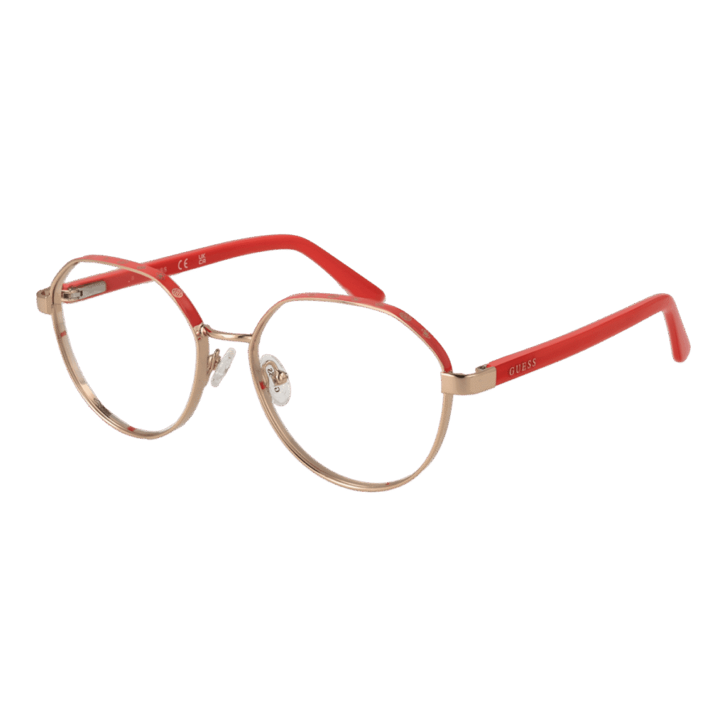 Рамки за очила Guess GU50124 53074 в златиста рамка — изглед отпред