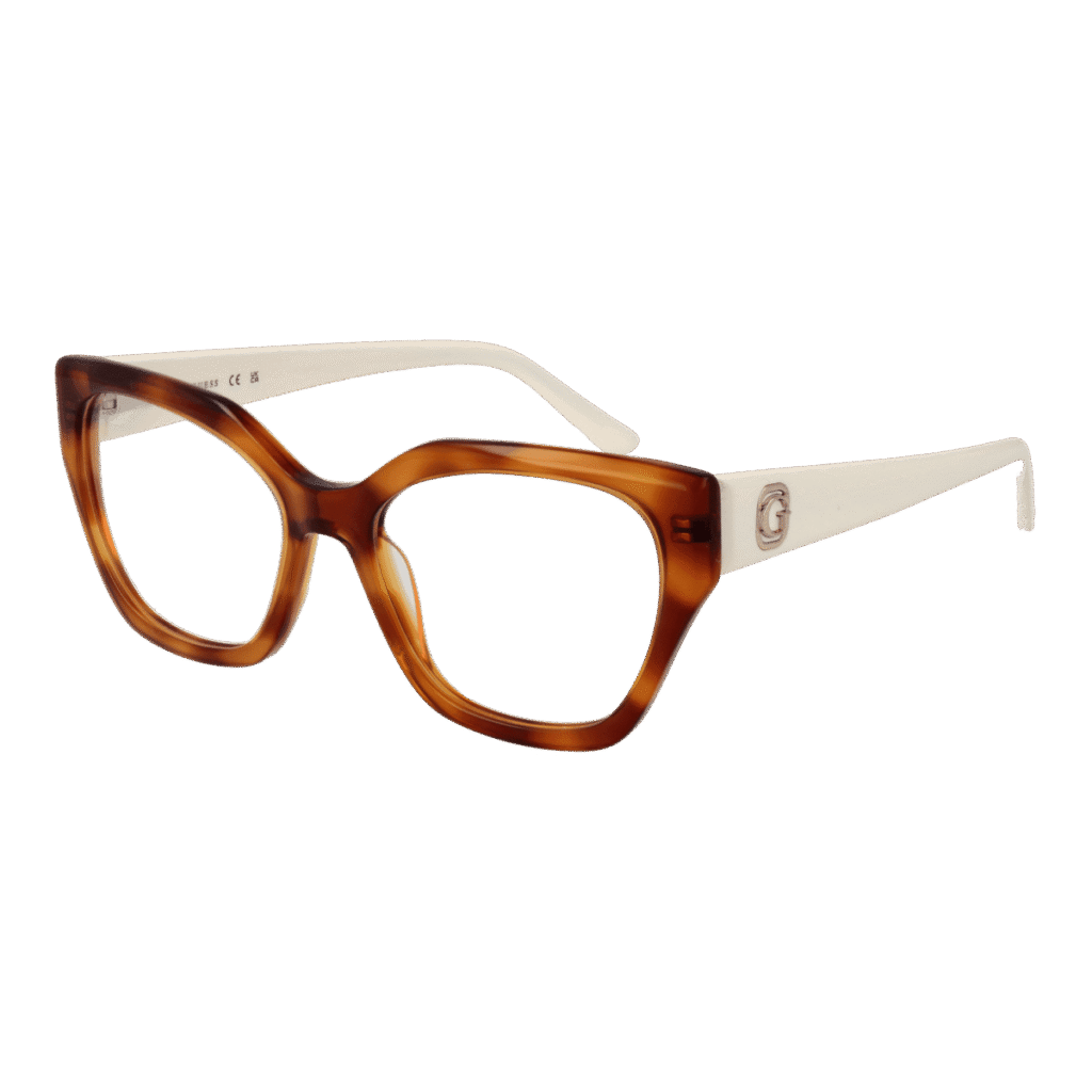 Рамки за очила Guess GU50112 53053 в кафява рамка — изглед отпред