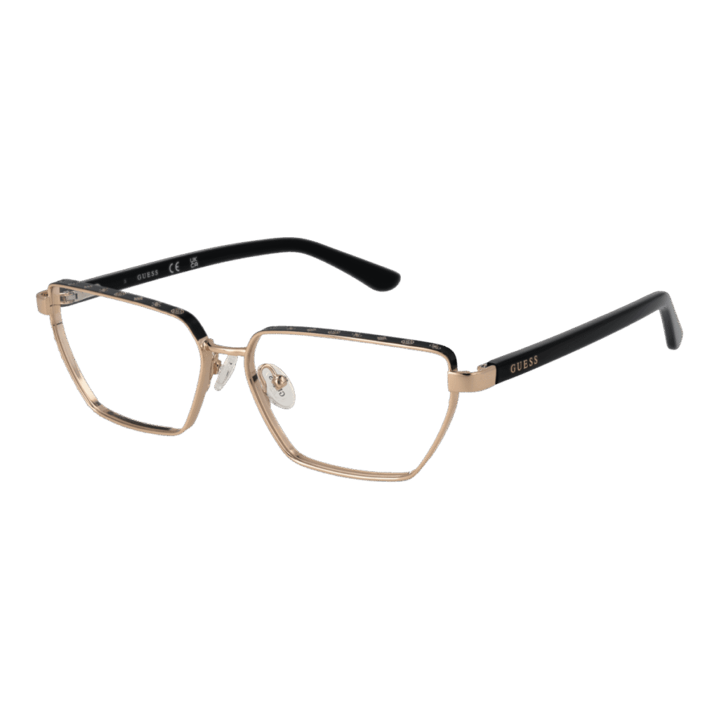 Рамки за очила Guess GU50123 55005 в златиста рамка — изглед отпред
