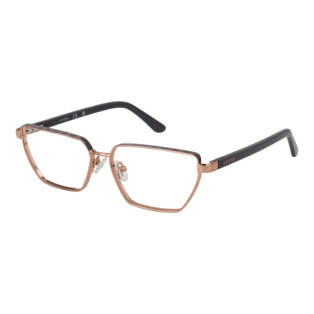 Рамки за очила Guess GU50123 55028 в розово злато рамка — изглед отпред