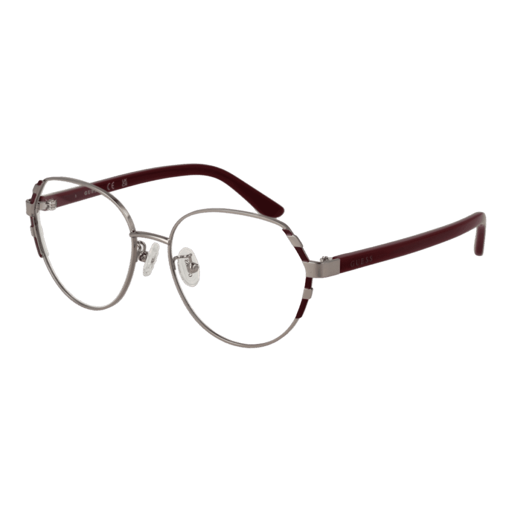 Рамки за очила Guess GU50156-D 53010 в сребриста рамка — изглед отпред