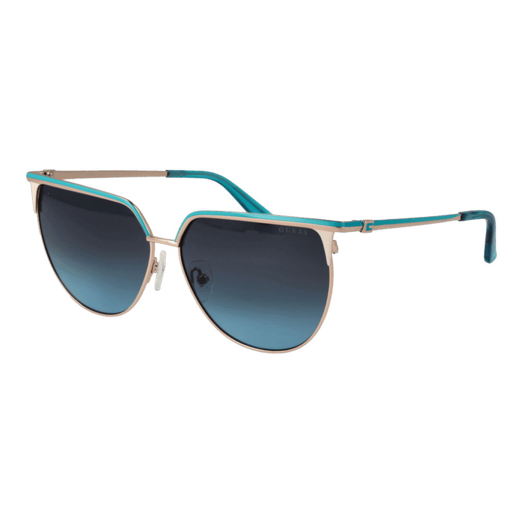 Слънчеви очила Guess GU00132 5892W в златиста рамка — изглед отпред