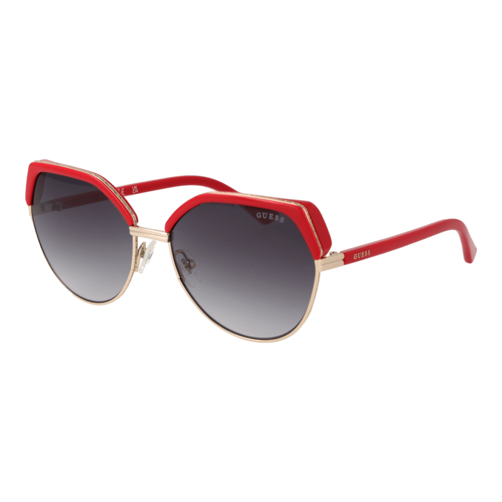 Слънчеви очила Guess GU7872 5866B в златиста рамка — изглед отпред