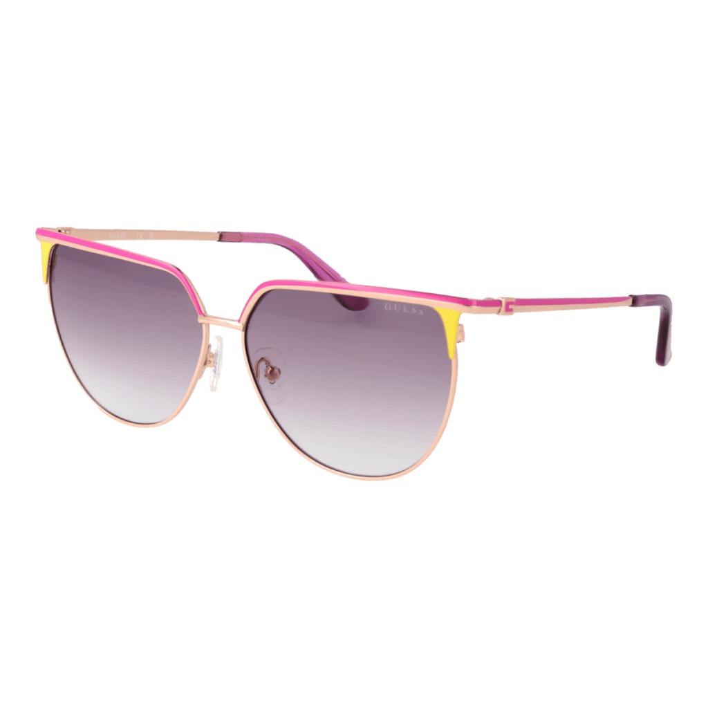 Слънчеви очила Guess GU00132 5883Z в розово злато рамка — изглед отпред