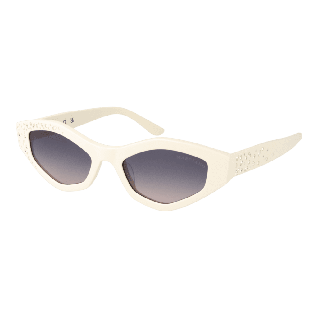 Слънчеви очила Marciano by Guess GM00017 5321B в бяла рамка — изглед отпред