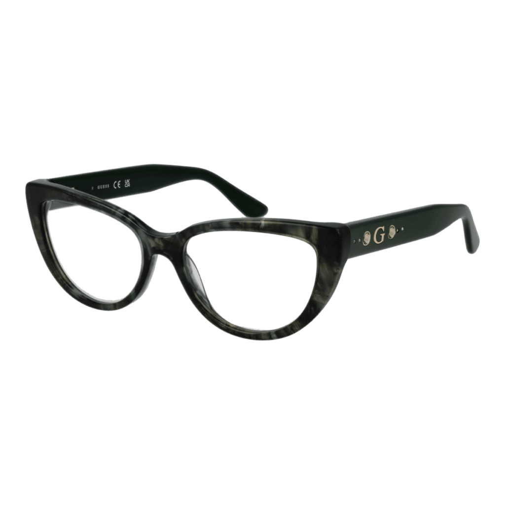 Рамки за очила Guess GU50175 52098 в зелена рамка — изглед отпред