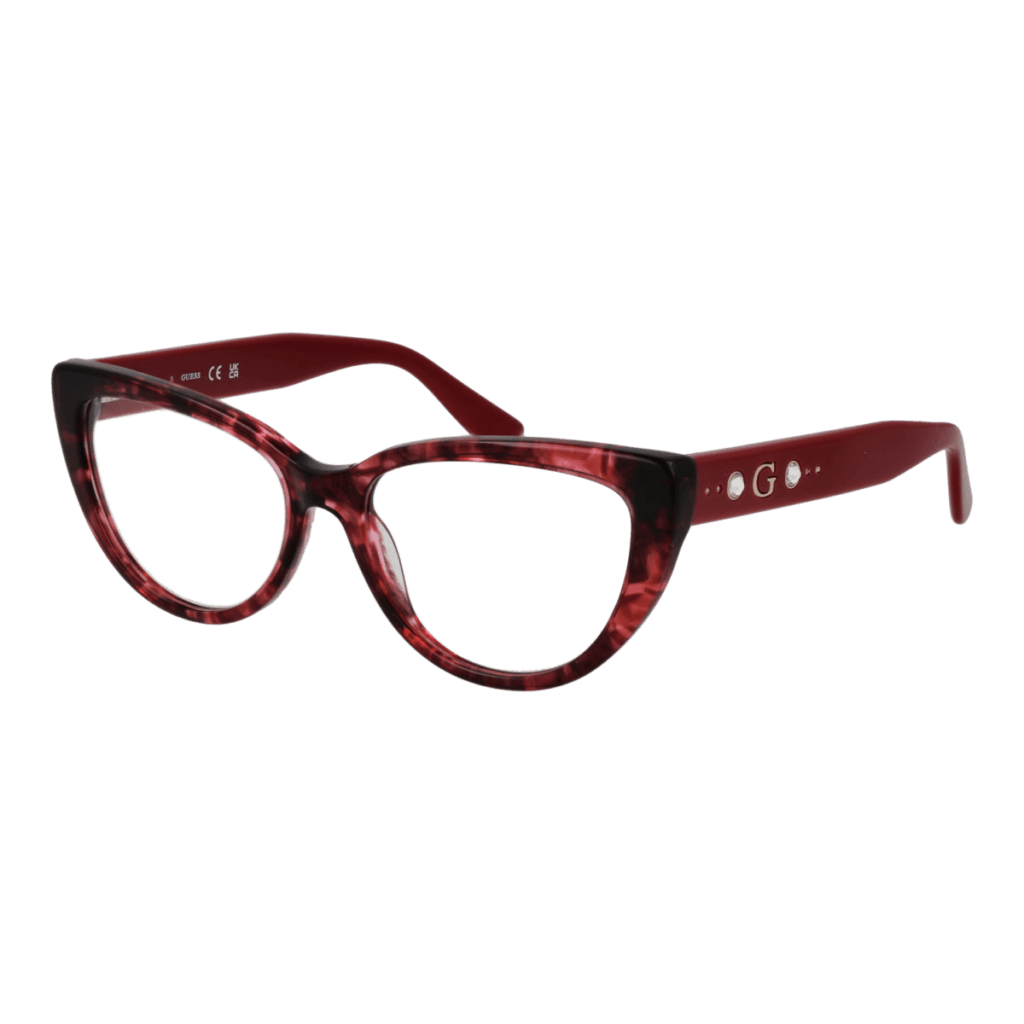 Рамки за очила Guess GU50175 54068 в бордо рамка — изглед отпред