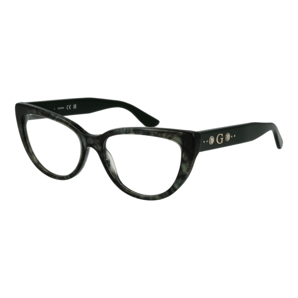 Рамки за очила Guess GU50175 54098 в зелена рамка — изглед отпред