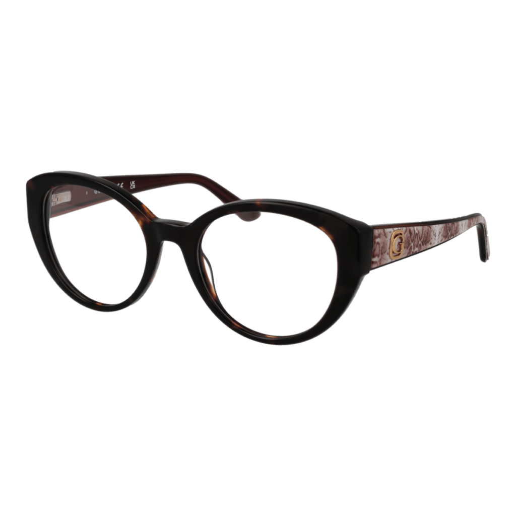 Рамки за очила Guess GU50127 53052 в кафява рамка — изглед отпред