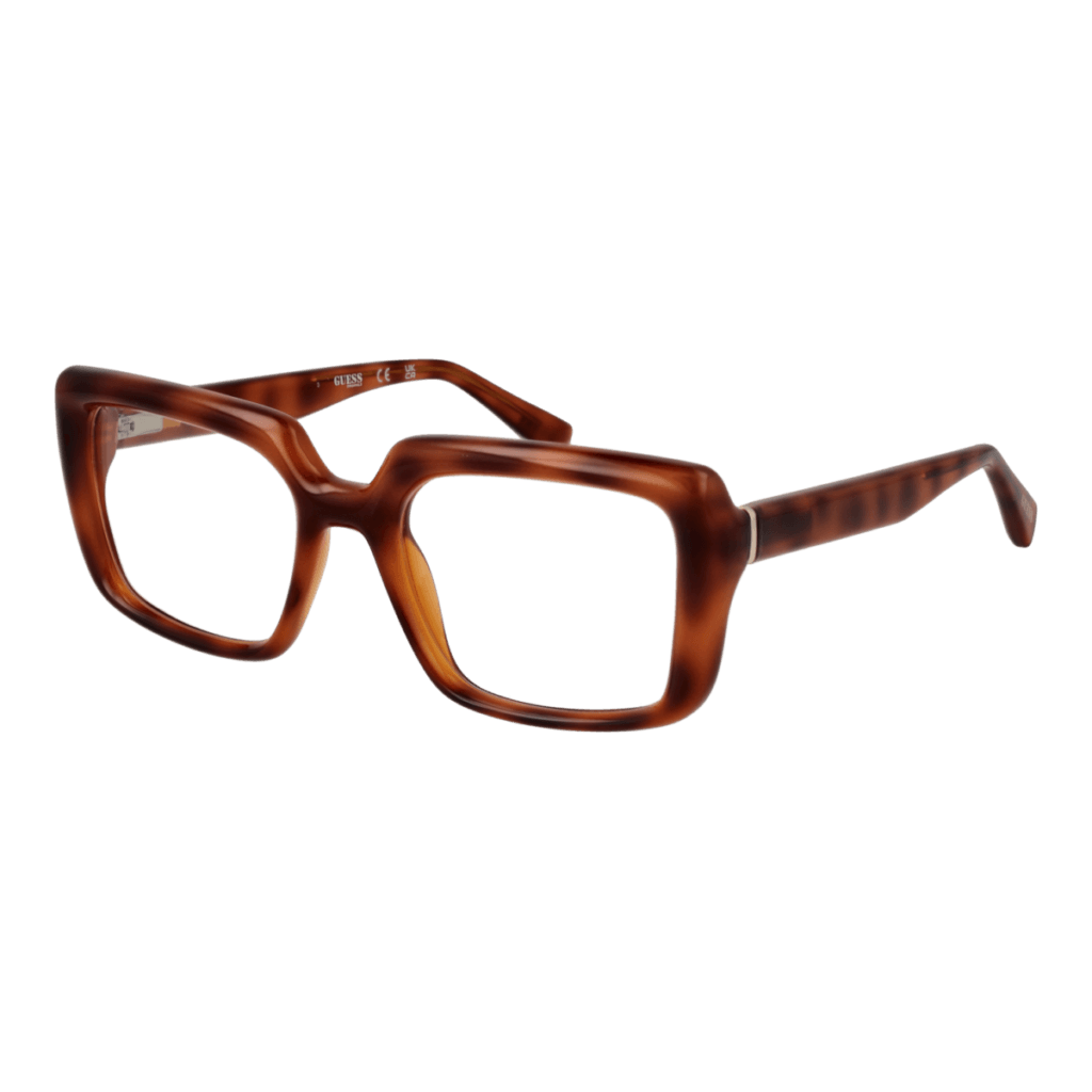 Рамки за очила Guess GU50152 53053 в кафява рамка — изглед отпред