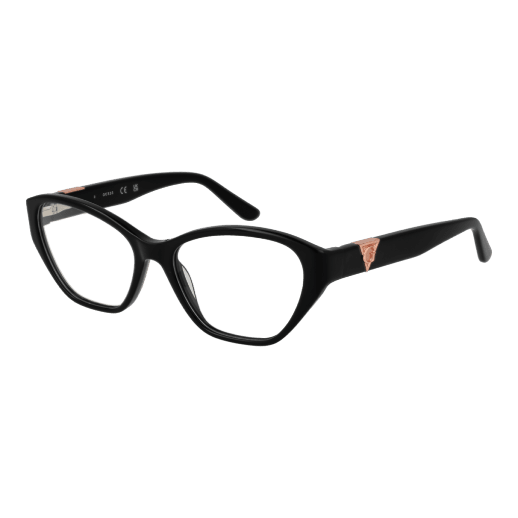 Рамки за очила Guess GU50162 53001 в черна рамка — изглед отпред