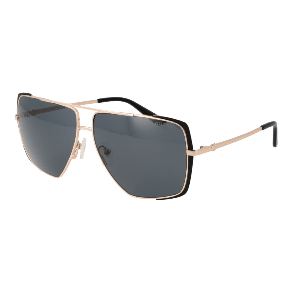 Слънчеви очила Guess GU00220 6202A в златиста рамка — изглед отпред